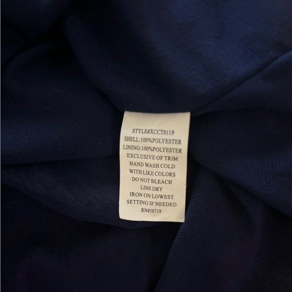 NY Collection Blouse Women’s Large Multicolor Sleeveless Crochet Ruffles Lined - Picture 3 of 8